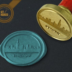 Chicago Skyline - Wax Seal Stamp by Get Marked (WS0061)