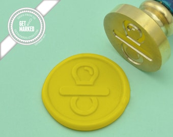 Pacifier - Wax Seal Stamp by Get Marked - Baby Collection (WS0199)
