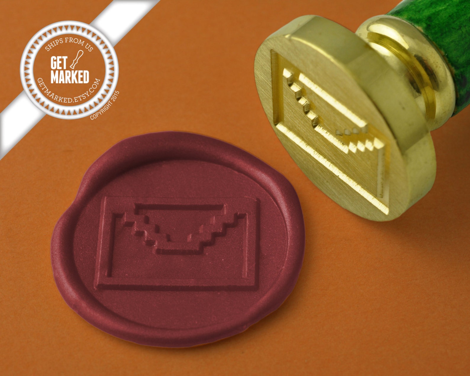 A Mailing Envelope Wax Seal Stamp by Get Marked WS0039 Etsy