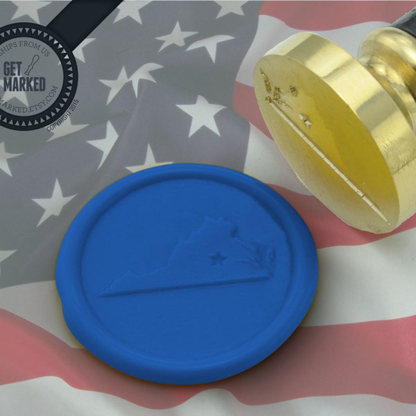 Virginia State - Wax Seal Stamp by Get Marked (WS0252)