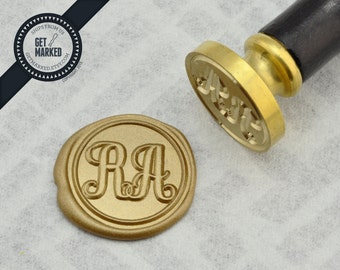 Monogram - Customized Wax Seal Stamp Template by Get Marked (WS0233)
