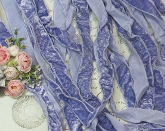 1y 1940s NAVY SILK BLUE 1.5 Velvet Ribbon Taffeta Back French Trim Millinery Hat flower Vestment 1920s Flapper Art Deco Antique Ribbonwork