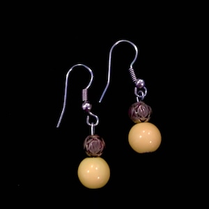 Yellow Rose earrings