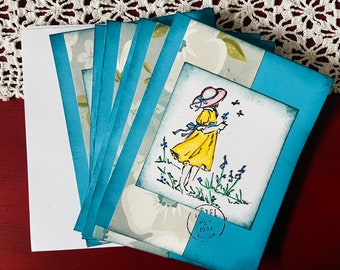 Little Lady handmade card set