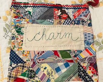 Charm quilted bag