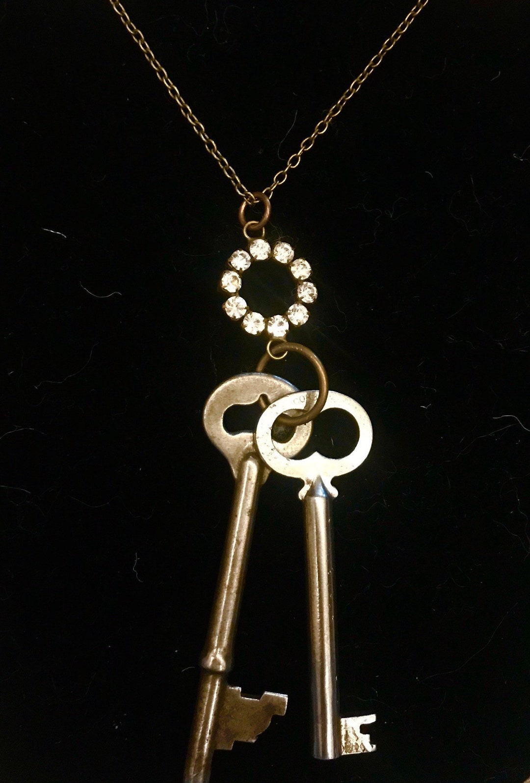 Love's Keys Charm Necklace Etsy