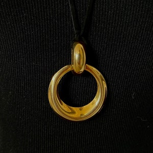 Gold Circle handmade necklace