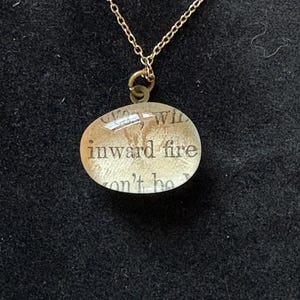 Curiosity quote handmade necklace