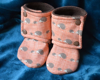 Baby Booties Stay On, Hedgehog Woodland Forest, Fall