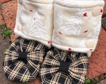 Classic Bow set add-on for Booties, baby girl shoes, shoe bow