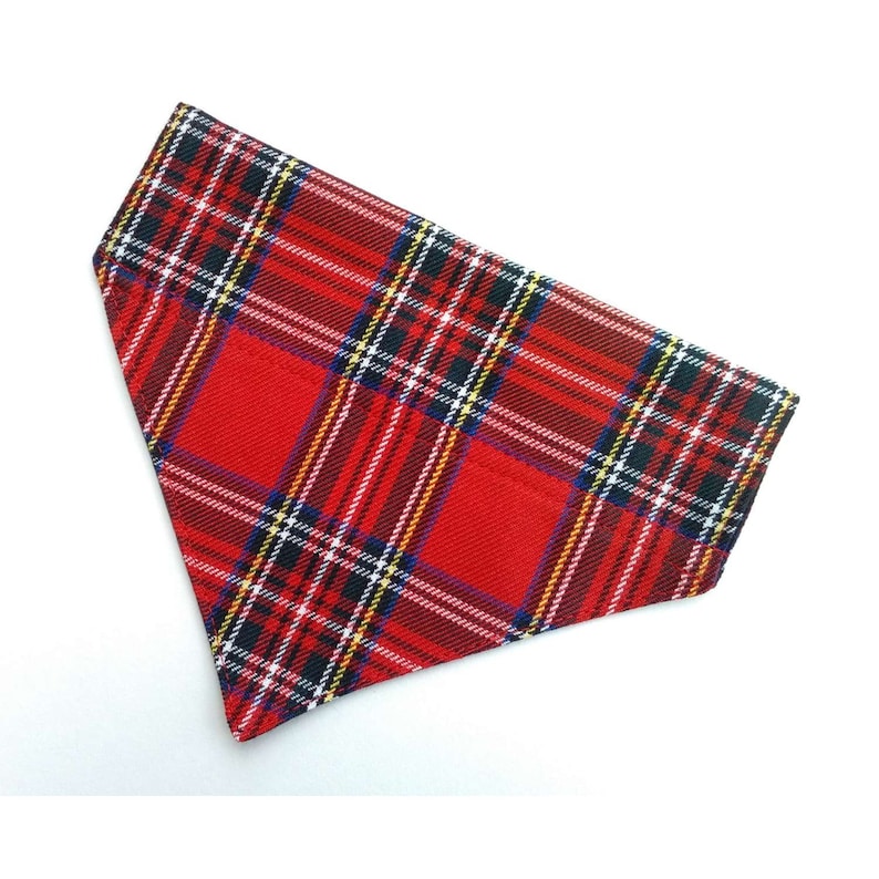 Personalised Tartan Dog Bandana Etsy UK