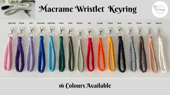 Macrame Wristlet Keyring | Wrist Strap Lanyard | Boho Keychain Accessories | Gift