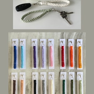 Macrame Wristlet Keyring Wrist Strap Lanyard Boho Keychain Accessories Gift 33 colours 7 new colours added for 2024 image 6