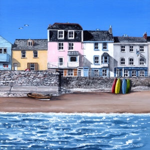 Kingsand - Cornish Village - signed, framed prints - Cornwall gifts