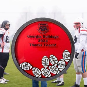 Football Team Coaches Appreciation Thank You Coach Personalized End of Season Gift for Sports Banquet with Player Teammates Name Gifts