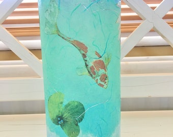 Koi Fish/Lilies/Fish/Fish Vase : Birthday, wedding, anniversary, Christmas