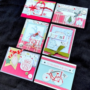 Premade Christmas Cards, Christmas Card Kit, Handmade Card Kit, Handmade Christmas Card Kit, Pre-Made Christmas Cards, Premade Scrapbook Kit