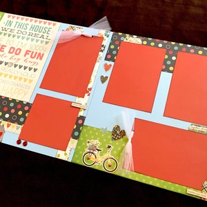 Familie plakboekpaginakit, 12 x 12 plakboeklay-outs, lay-outkits om te maken, doe-het-zelfsloop, kant-en-klare erfgoedpagina&#39;s, kant-en-klaar geheugenalbum