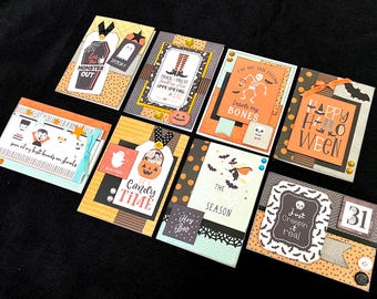 Halloween Card kit, Premade Halloween Cards, Handmade Card Kit, Handmade Halloween Card Kit, pre-made Halloween Cards, Halloween Page kit