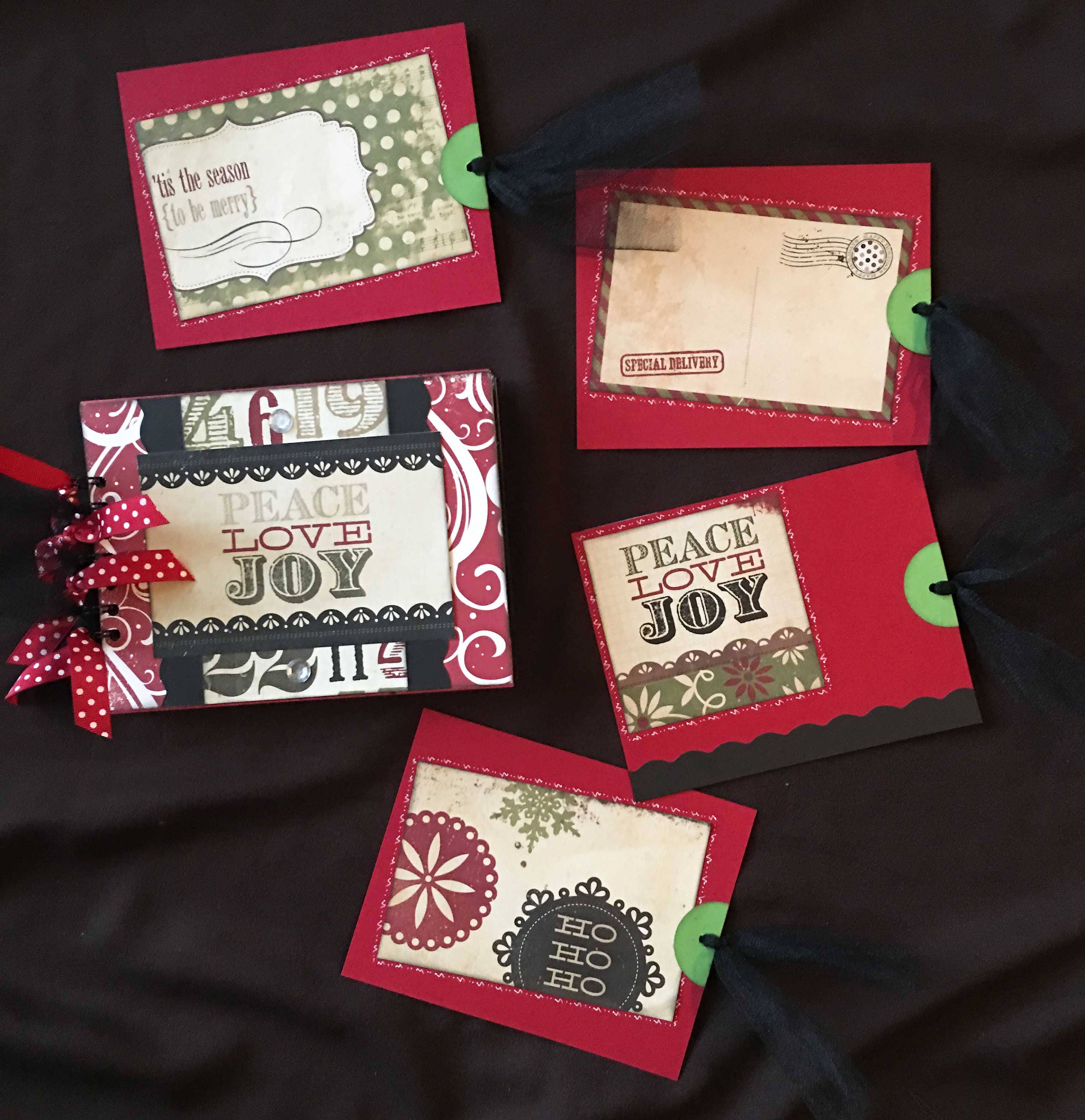 Mini Album Kit, Mini Scrapbook Album, Christmas Scrapbook, Premade Mini