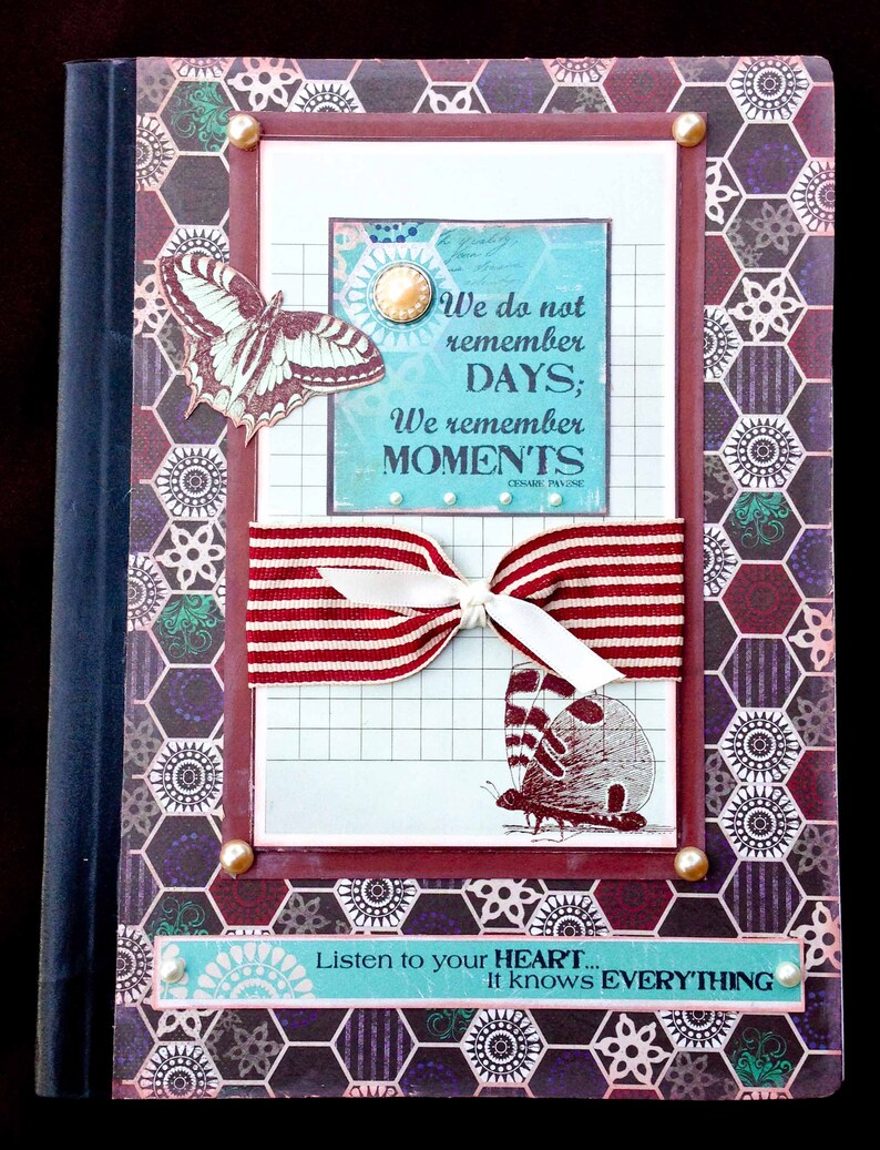 Journal, Handmade Journal, Handmade Diary, Scrapbook Journal, Handmade