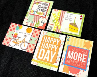 Handmade Birthday Card Kit: Celebration Theme, 5 Cards