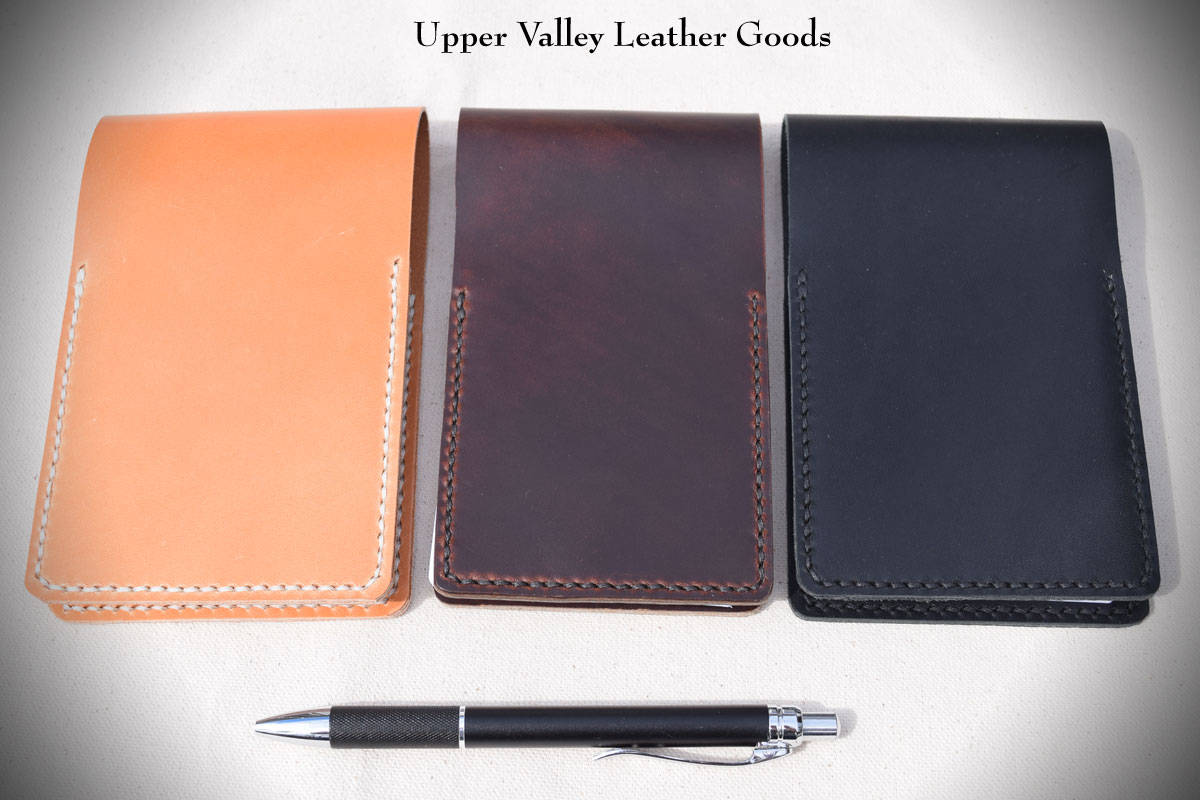 Leather notepad flip cover case stationary personalized gift Etsy