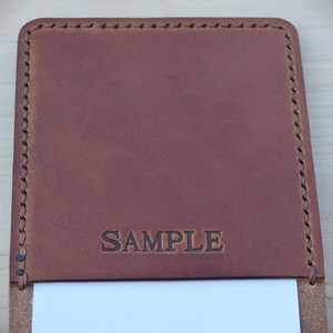 Leather Notepad Flip Cover Case Stationary Personalized Gift Made in ...