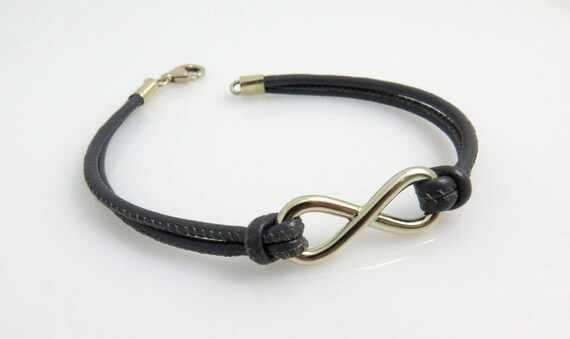 Bracciale In Pelle Intrecciata Marrone Per Uomo - Inciso 'Love You Forever' - Regalo Per Figlio, Papà, Marito