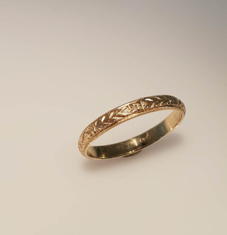 18k Gold Wedding Rings Couples Rings Men and Women Wedding Etsy