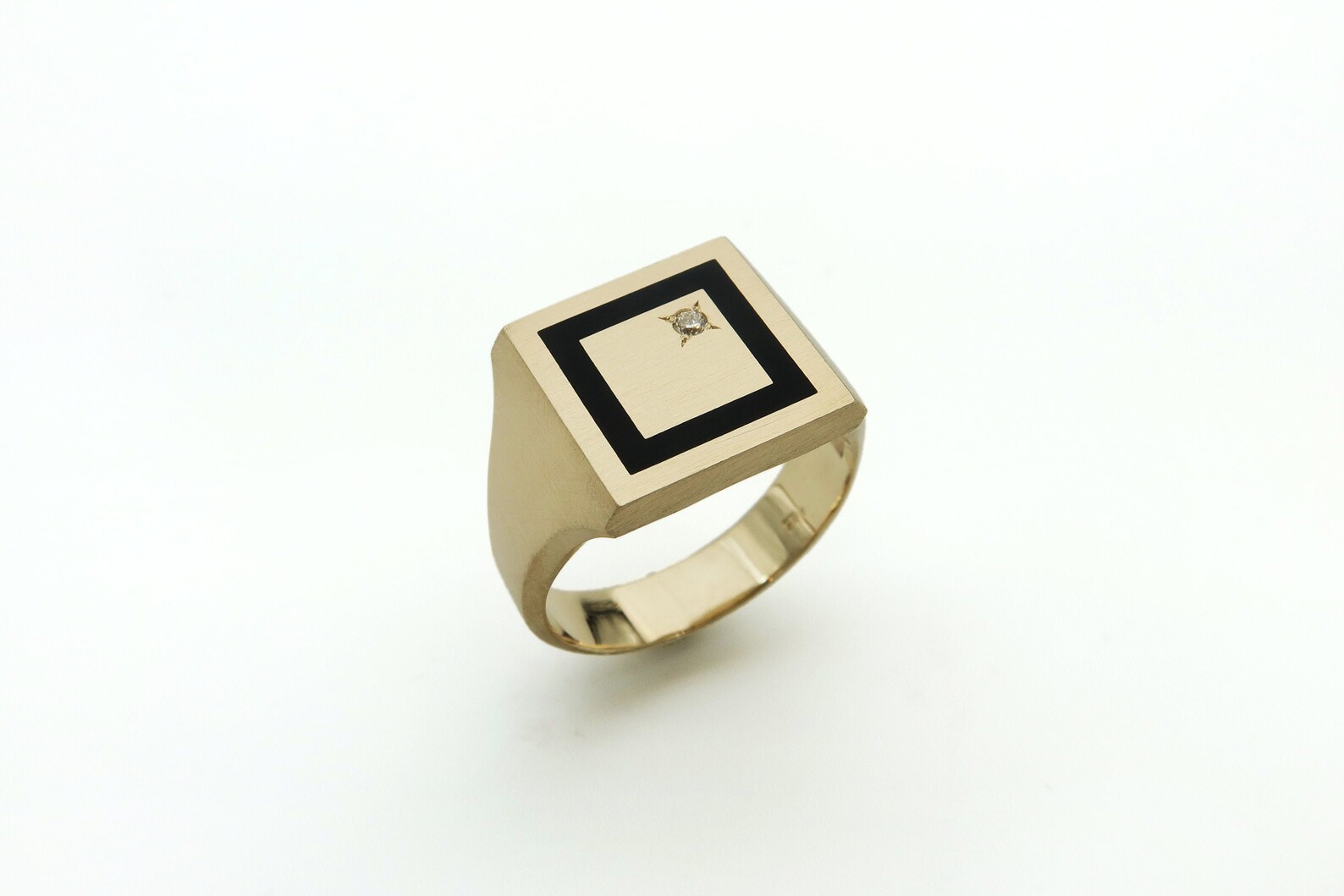 Men Diamond Ring Signet Ring Statement Diamond Ring Diamond | Etsy