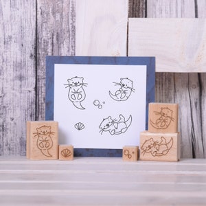 Otter stamp set