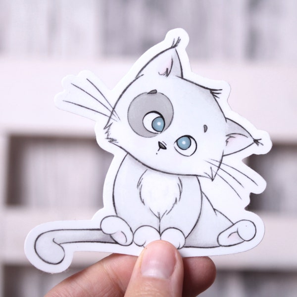 Vinylsticker sitzende Katze