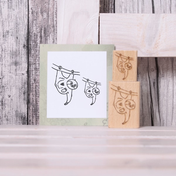 Stempel Faultier mit Herz