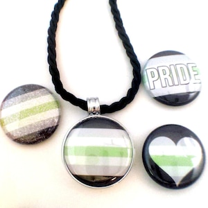 Agender Pride Necklace | Magnetc Necklace |  Agender Pride Jewelry | Agender Necklace | Agender Jewelry | Agender Awareness