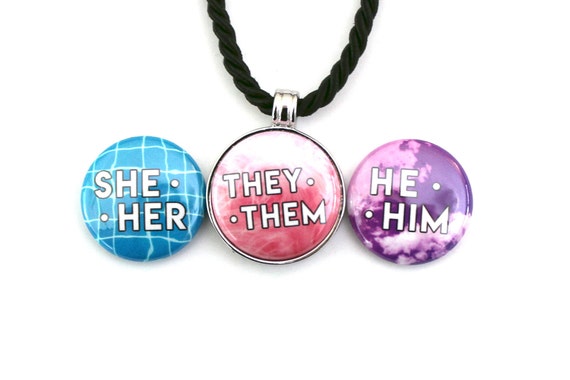 They/Them Necklace | Terms of endearment, Nameplate necklace, Custom  necklace