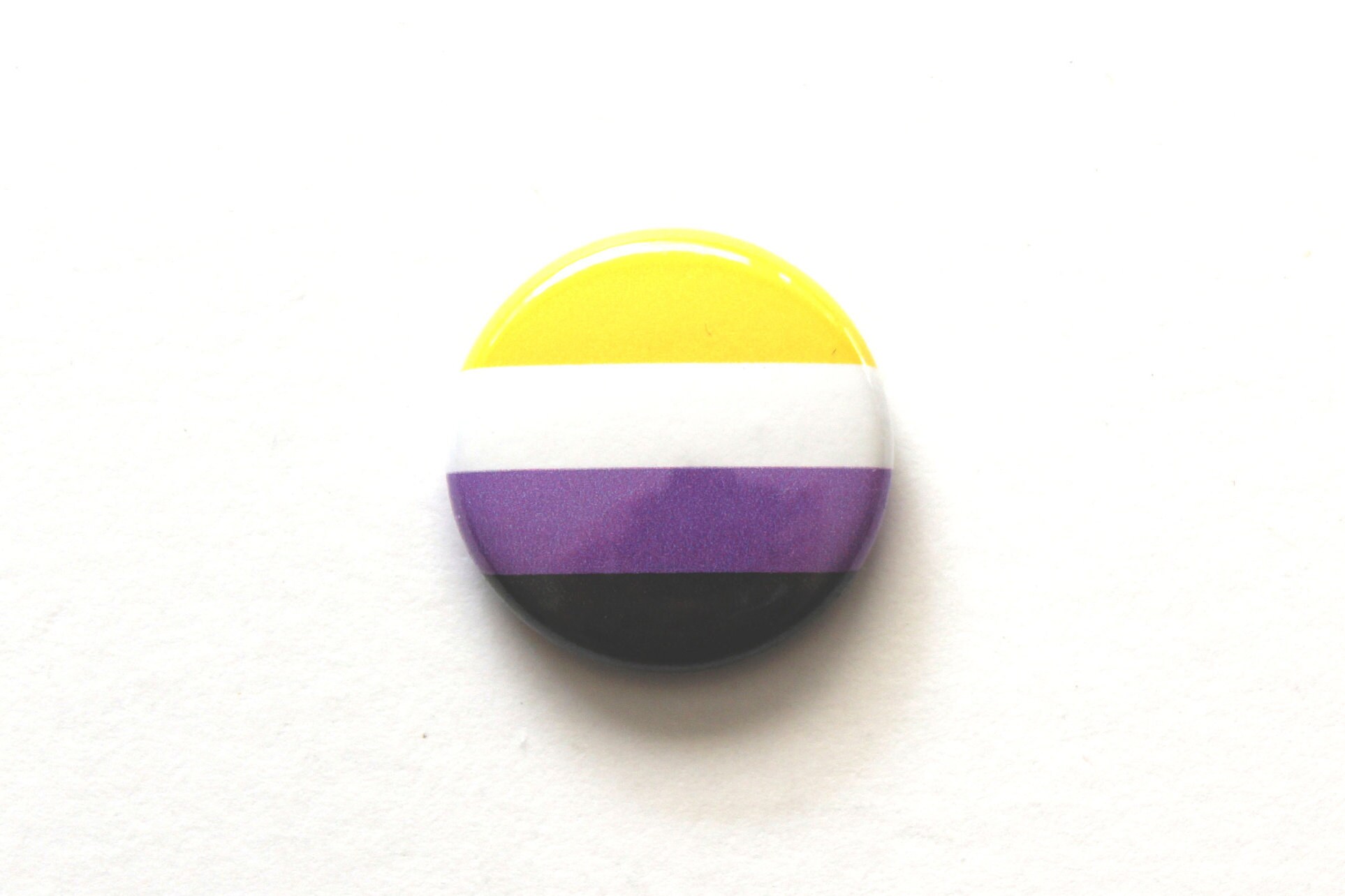 Nonbinary Pride Pins Glitter Nonbinary Pride Button Etsy