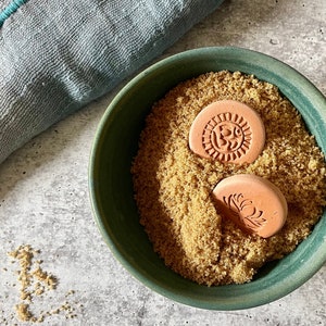Terracotta Sugar Keeper Set/ Om & Lotus Essential Oil Diffusers