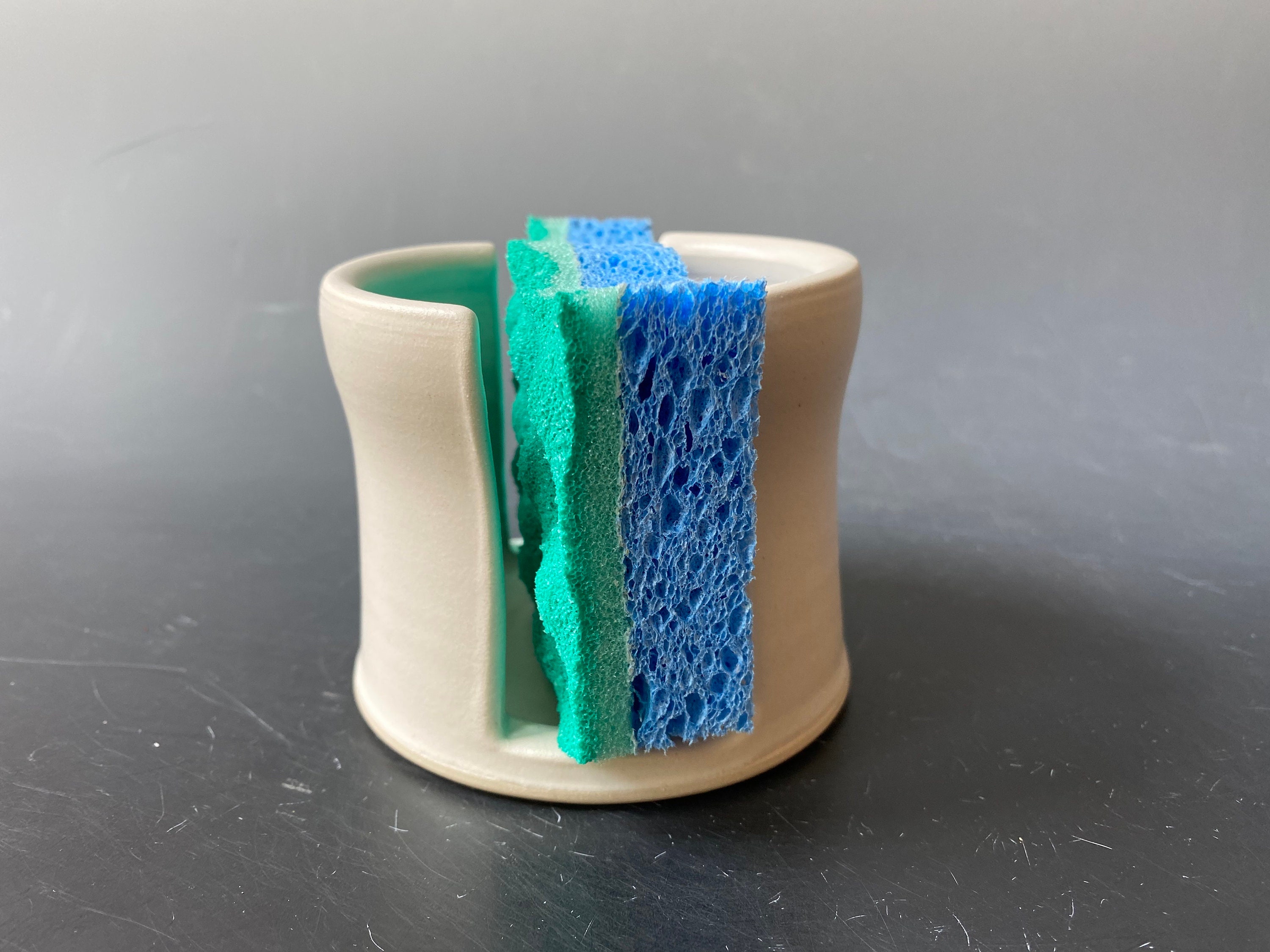 Ceramic sponge holder white sponge holder handmade ceramic Etsy