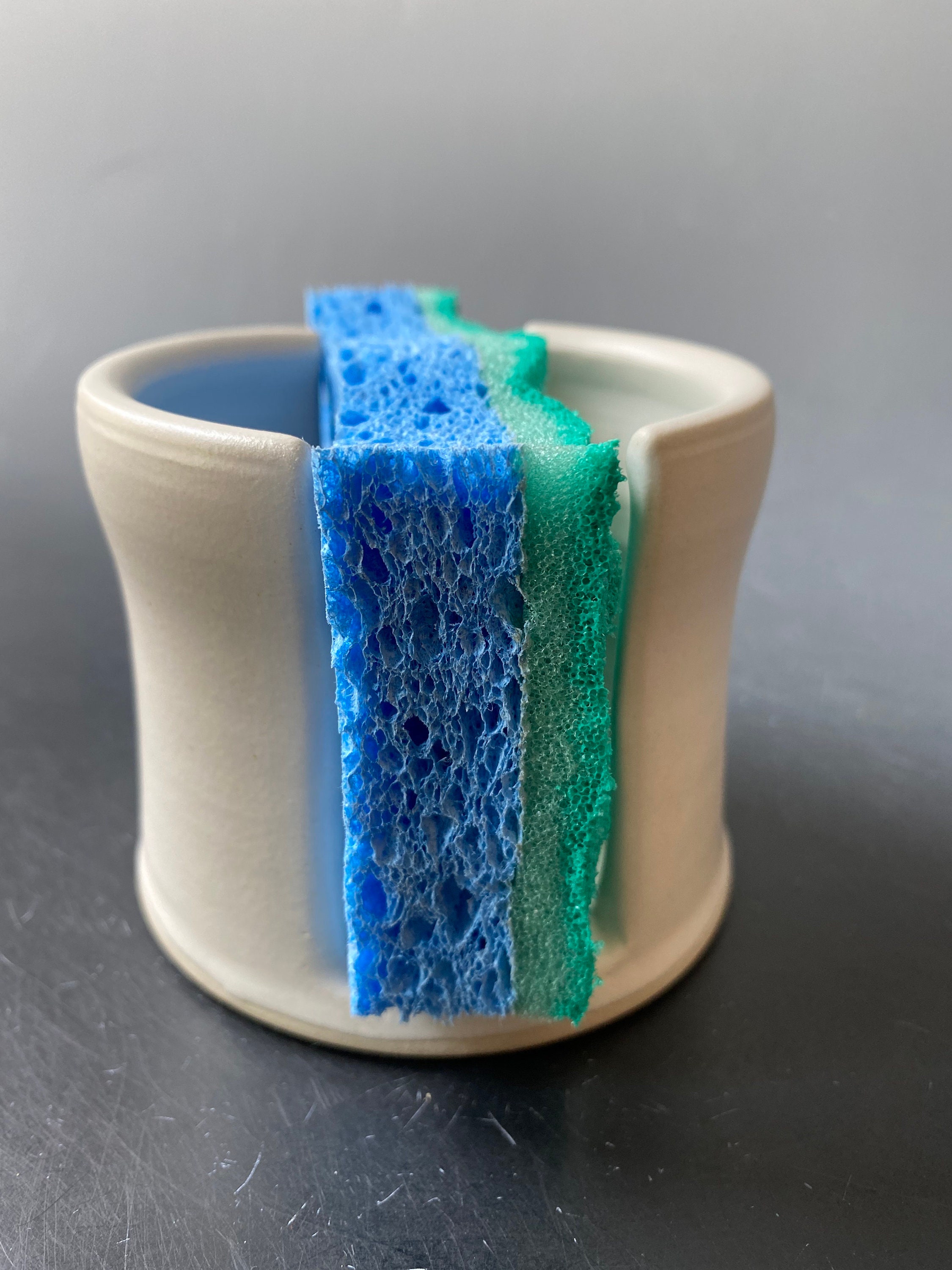 Ceramic sponge holder white sponge holder handmade ceramic Etsy