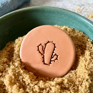 Handmade Terracotta Sugar Saver: Saguaro Cactus Essential Oil Diffuser