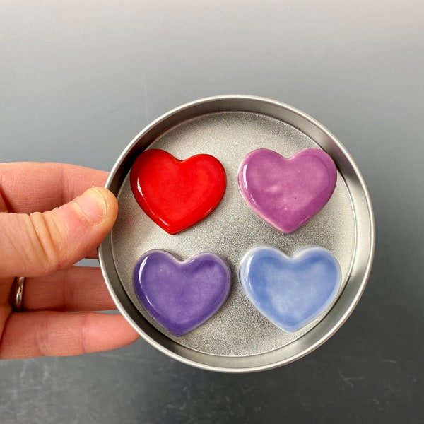 Red Ceramic Heart Etsy