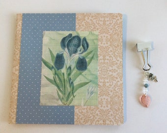 Mini flip book, mini album, journaling supplies, floral snail mail, happy mail, penpal gift idea, ready to ship