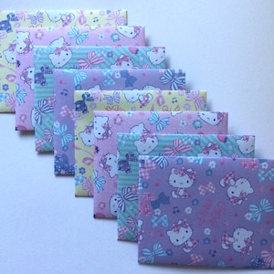 Kitty envelopes, baby shower envelope set, cat snail mail, planner accessories, stationery, gift idea, set of 8