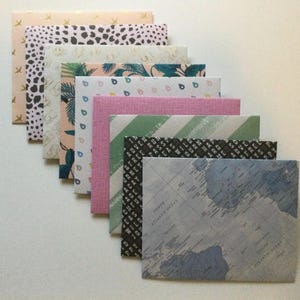 Travel envelopes, small envelope set, fun snail mail, planner accessories, stationery, gift idea, set of 10