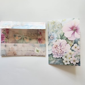 Mini Vellum Junk Journal Folder with Decorated Envelope