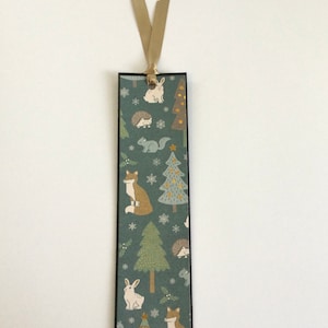 Woodland bladwijzer, winter bladwijzer, boek minnaar cadeau, leraar cadeau blijk van waardering