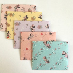 Buste a forma di topo, set di buste per baby shower, posta con animali, accessori per planner, cancelleria, idea regalo, set da 5
