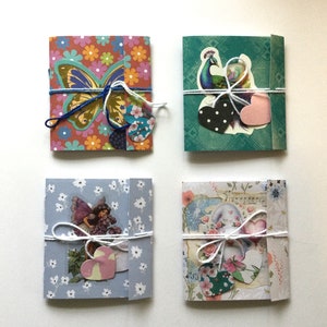 Mini folleto de notas, mini libro de páginas, suministros de diario, correo postal, correo feliz, regalo de maestro, amigo por correspondencia, listo para enviar