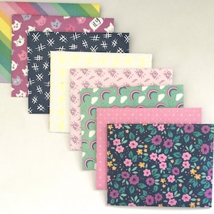 Girl pink envelopes, small envelope set, fun snail mail, planner accessories, stationery, gift idea, set of 8